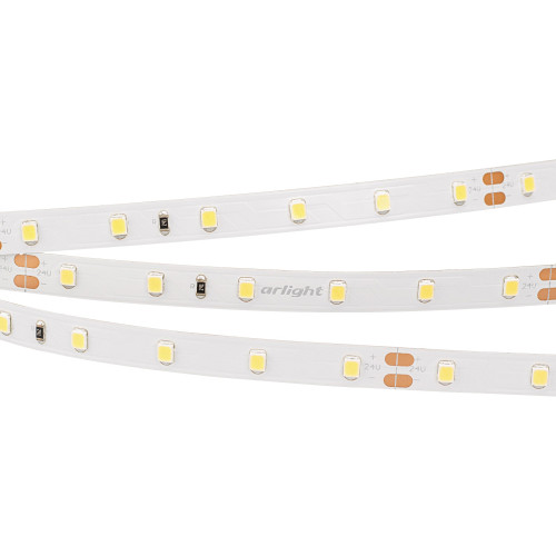 Светодиодная лента RT-A60-8mm 24V Warm2700 (7.2 W/m, IP20, 2835, 5m) (Arlight, Открытый) 020013(2)