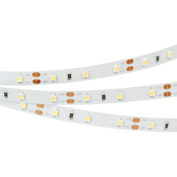 Светодиодная лента RT-A60-8mm 12V Warm3500 (4.8 W/m, IP20, 2835, 5m) (Arlight, Открытый) 034444
