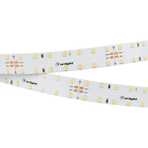 Светодиодная лента RT 2-4700 24V Warm3000 20mm (2835, 140 LED/m, LUX) (Arlight, 21.6 Вт/м, IP20) 028005