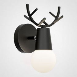 Бра с рожками DEER A Black