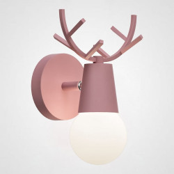 Бра с рожками DEER A Pink