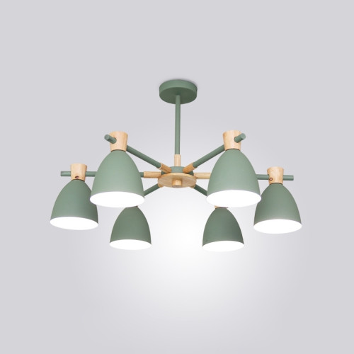 Потолочная люстра светодиодная FOLKE 6 Green