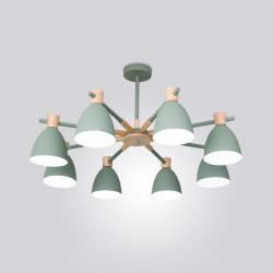 Потолочная люстра светодиодная FOLKE 8 Green