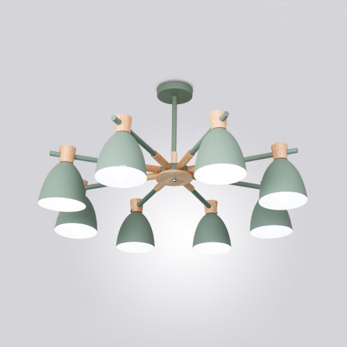 Потолочная люстра светодиодная FOLKE 8 Green