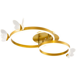 Потолочная люстра Aldania 10225/2LED BL LED*65+15W Gold