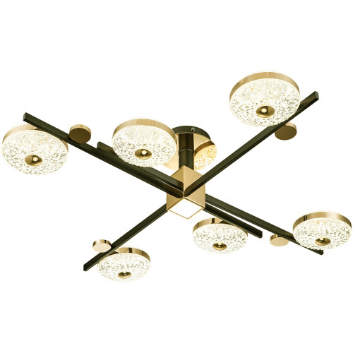 Потолочная люстра Divita 10219/6 LED*78W Black/Gold