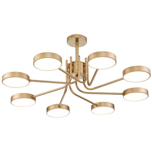 Потолочная люстра на штанге Skylar 10258/8 LED*70W Champagne gold