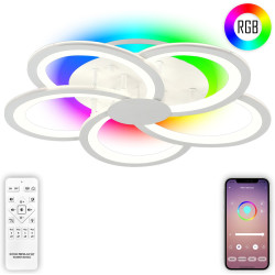 Потолочная светодиодная люстрас пультом и управлением смартфоном, с RGB подсветкой 100W Holder Ii HIGH-TECH LED LAMPS 82038