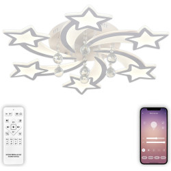 Потолочная светодиодная люстра с пультом и управлением смартфоном 160W Star LED LAMPS 81239