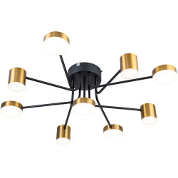 Потолочная люстра на штанге Ogma 10235/9 LED*110W Black/Brass