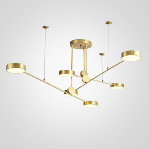 Потолочная люстра светодиодная на штанге TECHNUM-LED-GOLD01