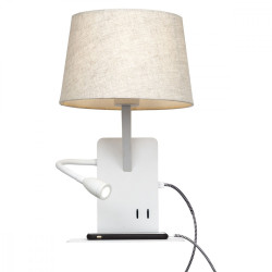 Бра с подсветкой для чтения и USB Phone LOFT9993-WH