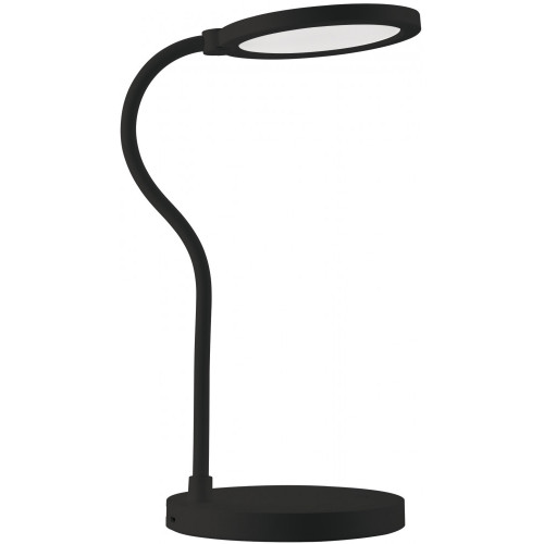 Офисная настольная лампа светодиодная с выключателем TLD-553 Black/LED/400Lm/4500K/Dimmer/USB