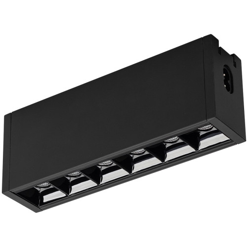 Линейный настенно-потолочный светильник LED CLIP-38-LASER-S171-6W Warm3000 (BK, 36 deg, 24V) (Arlight, IP40 Металл, 3 года) 026839