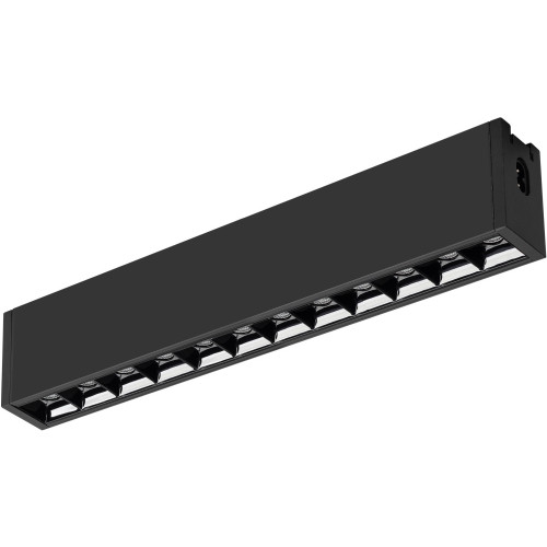 Линейный настенно-потолочный светильник LED CLIP-38-LASER-S330-12W Warm3000 (BK, 36 deg, 24V) (Arlight, IP40 Металл, 3 года) 029008