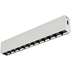 Линейный настенно-потолочный светильник LED CLIP-38-LASER-S330-12W Warm3000 (WH, 36 deg, 24V) (Arlight, IP40 Металл, 3 года) 029006