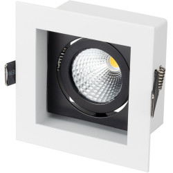 Светильник встраиваемый LED CL-KARDAN-S102x102-9W Warm (WH-BK, 38 deg) (Arlight, IP20 Металл, 3 года) 024126