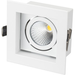 Светильник встраиваемый LED CL-KARDAN-S102x102-9W Warm (WH, 38 deg) (Arlight, IP20 Металл, 3 года) 024137