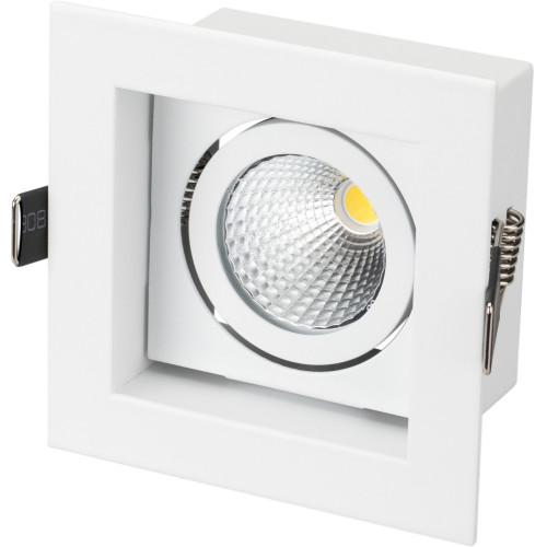Светильник встраиваемый LED CL-KARDAN-S102x102-9W Warm (WH, 38 deg) (Arlight, IP20 Металл, 3 года) 024137