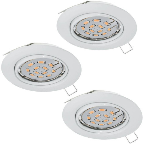 Комплект из 3-х встраиваемых точечный светильников Eglo EINBAUSPOT LED 75349