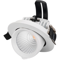 Светильник встраиваемый LED LTD-EXPLORER-R100-12W Day4000 (WH, 38 deg) (Arlight, IP20 Металл, 3 года) 024027