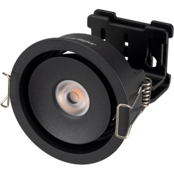 Светильник встраиваемый LED CL-SIMPLE-R78-9W Warm3000 (BK, 45 deg) (Arlight, IP20 Металл, 3 года) 028147