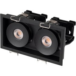 Светильник встраиваемый LED CL-SIMPLE-S148x80-2x9W Day4000 (BK, 45 deg) (Arlight, IP20 Металл, 3 года) 026877