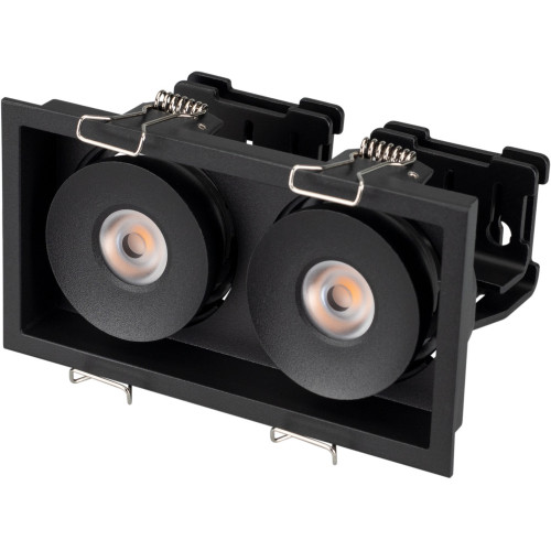 Светильник встраиваемый LED CL-SIMPLE-S148x80-2x9W Day4000 (BK, 45 deg) (Arlight, IP20 Металл, 3 года) 026877