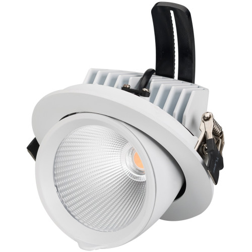 Светильник встраиваемый LED LTD-EXPLORER-R130-20W Warm3000 (WH, 38 deg) (Arlight, IP20 Металл, 3 года) 024031