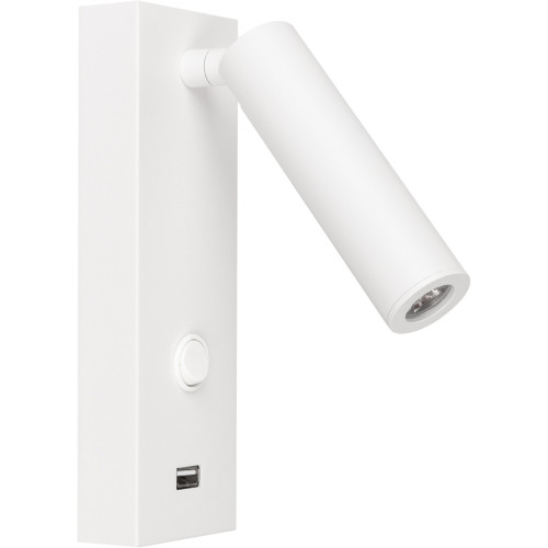 LED спот SP-BED-CHARGE-S60x125-3W Warm3000 (WH, 20 deg, 230V) (Arlight, IP20 Металл, 3 года) 031394