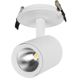 LED спот встраиваемый LGD-LUMOS-R76-16W Warm3000 (WH, 20 deg) (Arlight, IP20 Металл, 3 года) 023700
