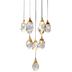 Подвесной светильник светодиодный Crystal rock MD-020B-11 gold