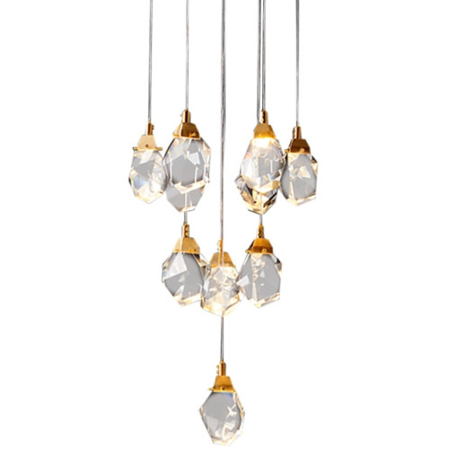 Подвесной светильник светодиодный Crystal rock MD-020B-11 gold
