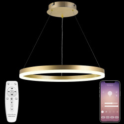 Подвесной светильник светодиодный LED LAMPS 81296, 80W, золото, LED