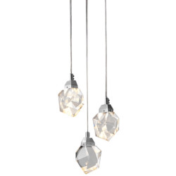 Подвесной светильник светодиодный Crystal rock MD-020B-3 chrome