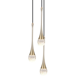 Подвесной светильник светодиодный P0844 P0844-3B s-gold