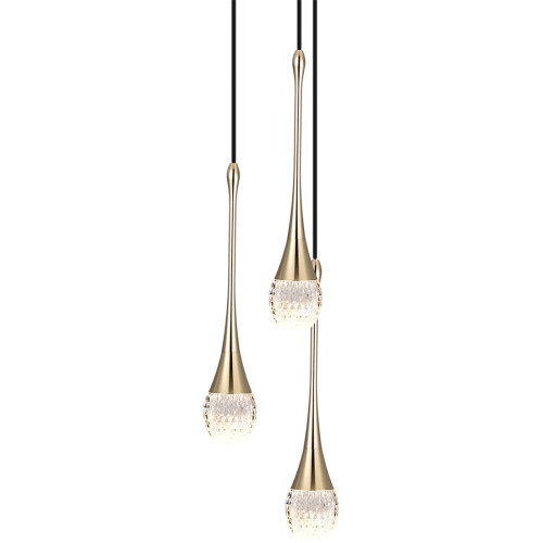 Подвесной светильник светодиодный P0844 P0844-3B s-gold
