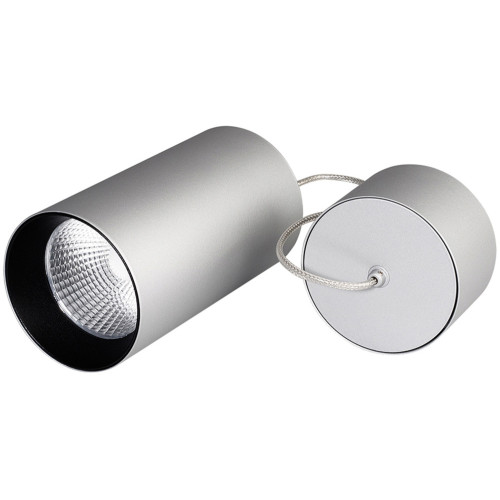 Подвесной светильник LED подвесной SP-POLO-R85-2-15W Day White 40deg (Silver, Black Ring) (Arlight, IP20 Металл, 3 года) 022966