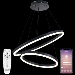 Подвесной светильник светодиодный LED LAMPS 81298, 160W, черный, LED