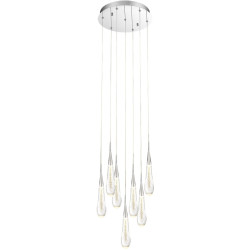 Подвесной светильник светодиодный Pour P98036-7 silver