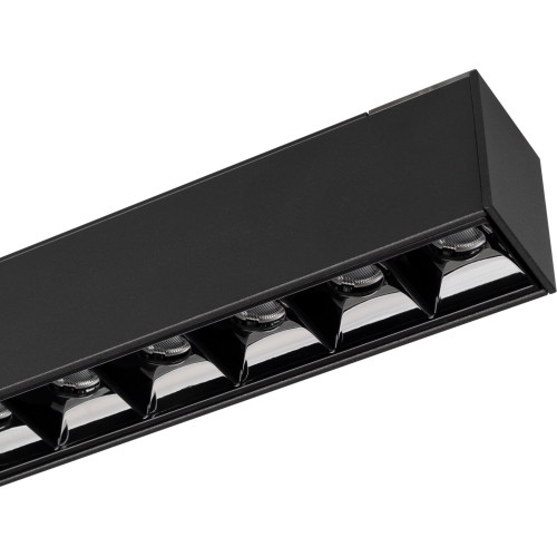Трековый светильник светодиодный MAG-LASER-45-L160-6W Warm3000 (BK, 15 deg, 24V) (Arlight, IP20 Металл, 3 года) 026935