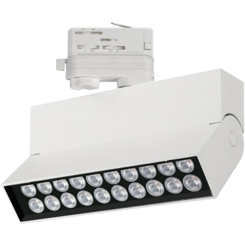 Трековый светильник светодиодный LGD-LOFT-TRACK-4TR-S170-20W Warm3000 (WH, 24 deg) (Arlight, IP40 Металл, 3 года) 026236