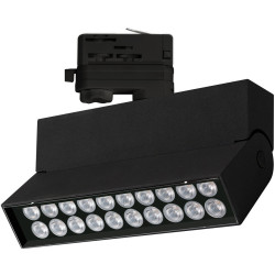 Трековый светильник светодиодный LGD-LOFT-TRACK-4TR-S170-20W Warm3000 (BK, 24 deg) (Arlight, IP40 Металл, 3 года) 026233