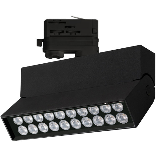 Трековый светильник светодиодный LGD-LOFT-TRACK-4TR-S170-20W Warm3000 (BK, 24 deg) (Arlight, IP40 Металл, 3 года) 026233
