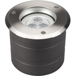 Уличный встраиваемый светильник светодиодный ART-GROUND-COLOR-TURN-R115-9W RGB (SL, 25 deg, 24V) (Arlight, IP67 Металл, 3 года) 024961