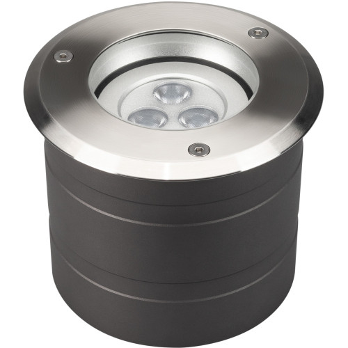 Уличный встраиваемый светильник светодиодный ART-GROUND-COLOR-TURN-R115-9W RGB (SL, 25 deg, 24V) (Arlight, IP67 Металл, 3 года) 024961
