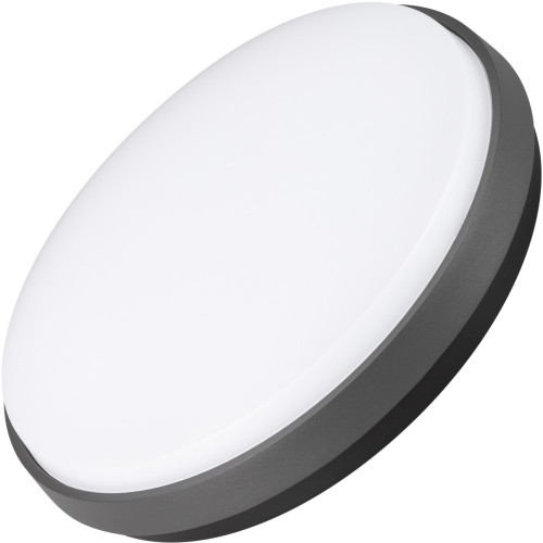 Уличный потолочный светильник светодиодный защищенный LGD-GIRO-R300-30W Warm3000 (GR, 110 deg, 230V) (Arlight, IP54 Металл, 3 года) 029950
