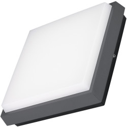 Уличный потолочный светильник светодиодный защищенный LGD-AREA-S175x175-10W Warm3000 (GR, 110 deg, 230V) (Arlight, IP54 Металл, 3 года) 029951