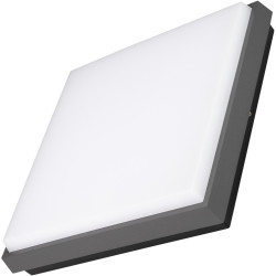 Уличный потолочный светильник светодиодный защищенный LGD-AREA-S240x240-25W Warm3000 (GR, 110 deg, 230V) (Arlight, IP54 Металл, 3 года) 029952