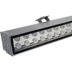 Светодиодный прожектор AR-LINE-1000XL-54W-24V RGB (Grey, 30 deg, DMX512) (Arlight, Закрытый) 023638